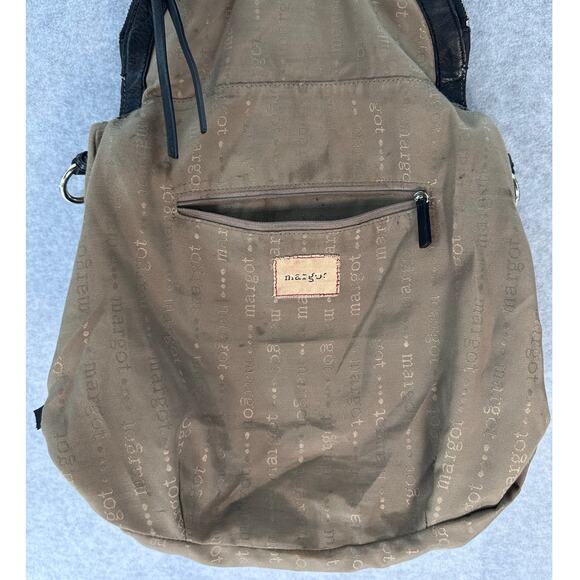 Margot New York Black Pebbled Leather Satchel and Crossbody Boho Western Classic - Picture 9 of 10